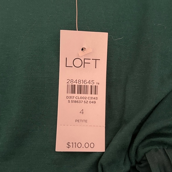 🆕 LOFT Emerald Green Dress - Picture 7 of 10